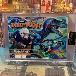 Dino-Might Trading Card - RJ Harvey 4/5